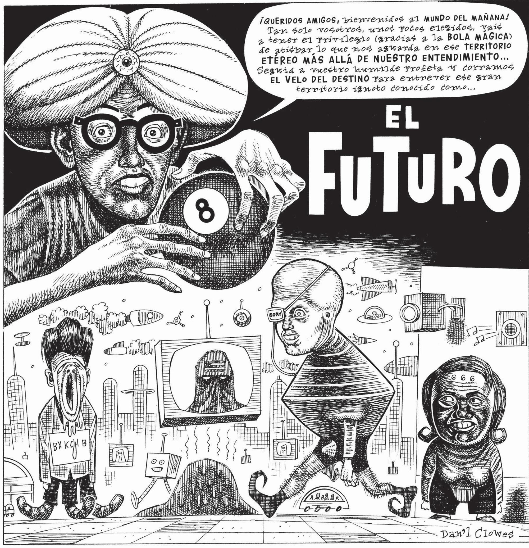 Viñeta de ‘Bola ocho’ de Daniel Clowes